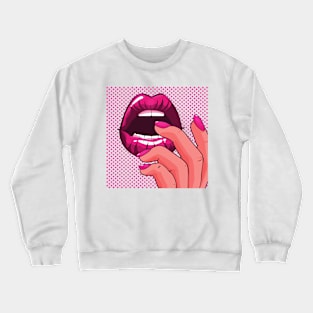 Lips Pop Art Crewneck Sweatshirt